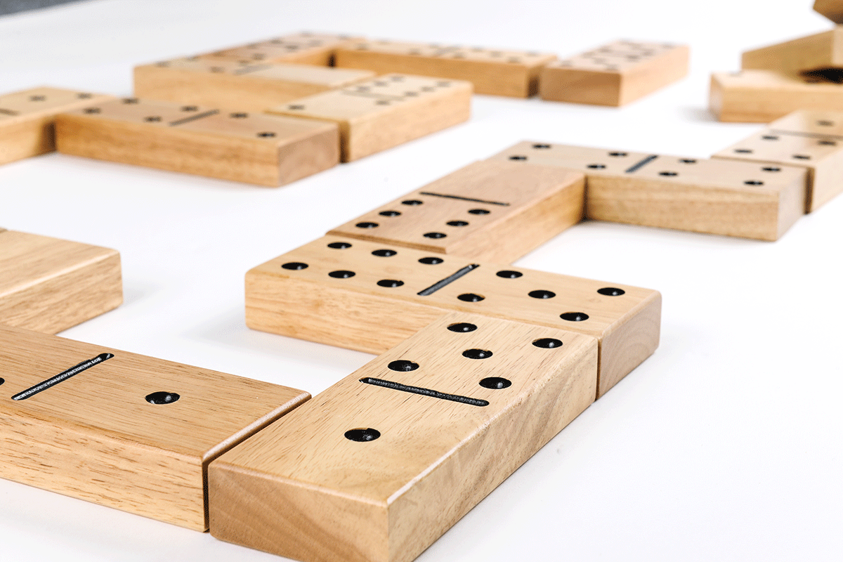 Traditional Garden Games Wooden Dominos