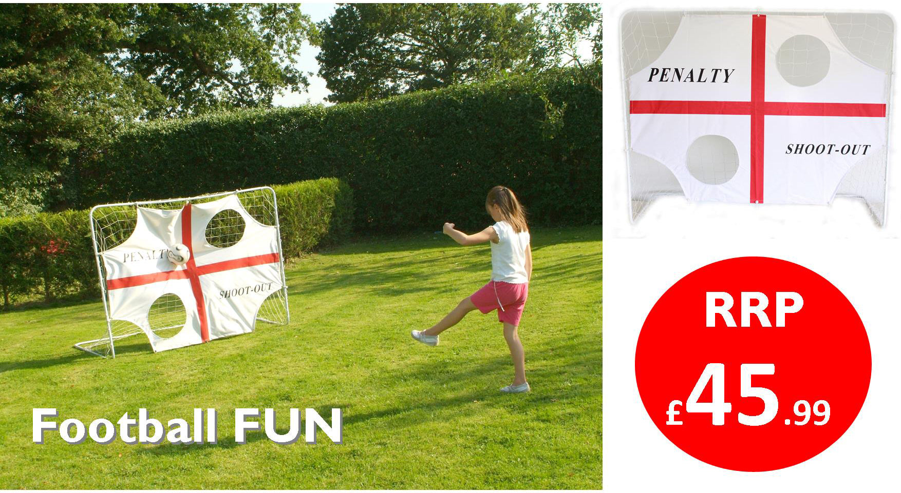 Make our 2 in 1 Penalty Shoot Out a knockout this summer