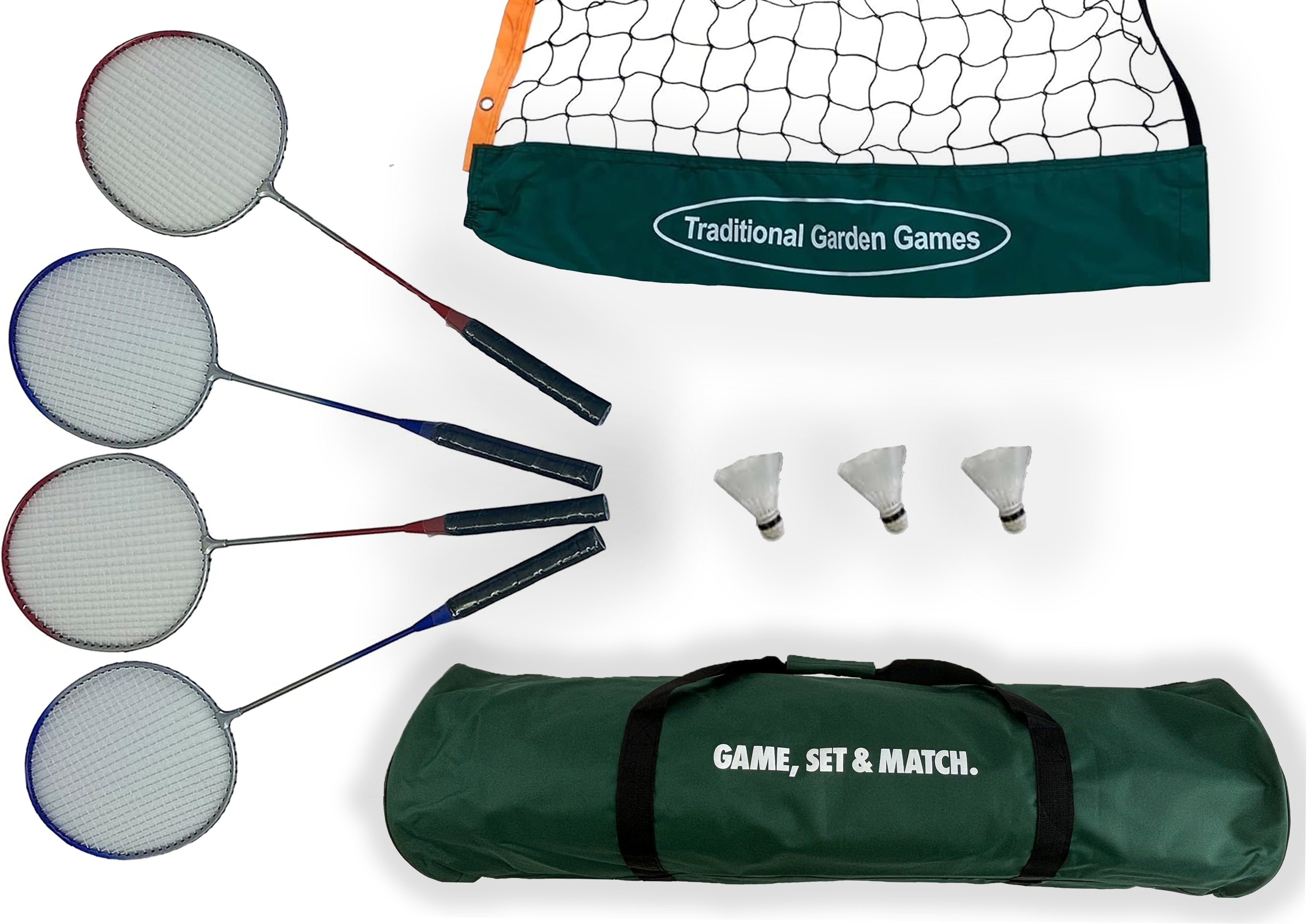 Redfield Outdoor Garden Badminton Set - 2 Badminton Rackets - 2 Shuttlecocks - Carry Bag - Complete Set for 2 Players Redfield Outdoor Garden Badminton Set - 2 Badminton Rackets - 2 Shuttlecocks - Carry Bag - Complete Set for 2 Players