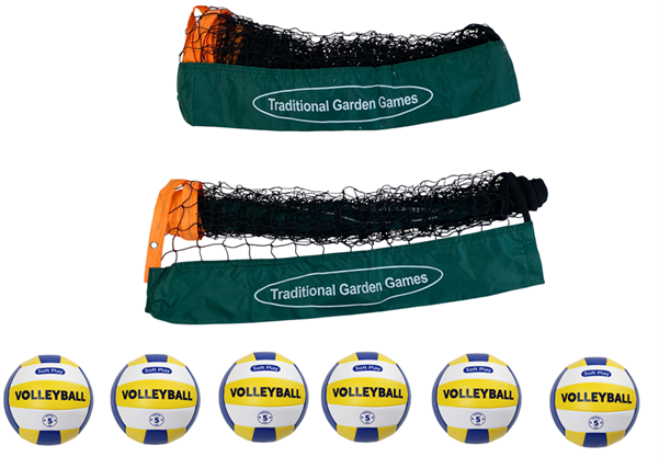 Volleyball Coaching Set with 3m Nets