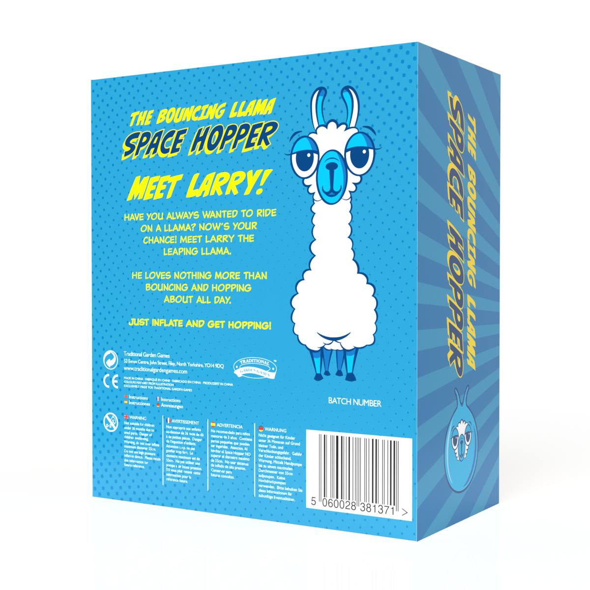 Llama Space Hopper Blue