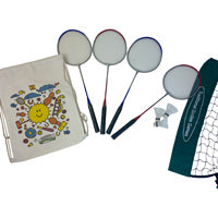 4 Player Badminton Set with 5m Net