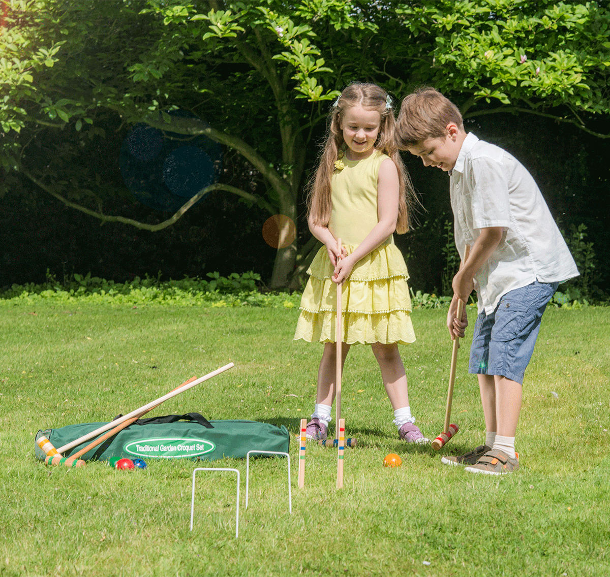 Traditional Garden Games Junior Croquet Set
