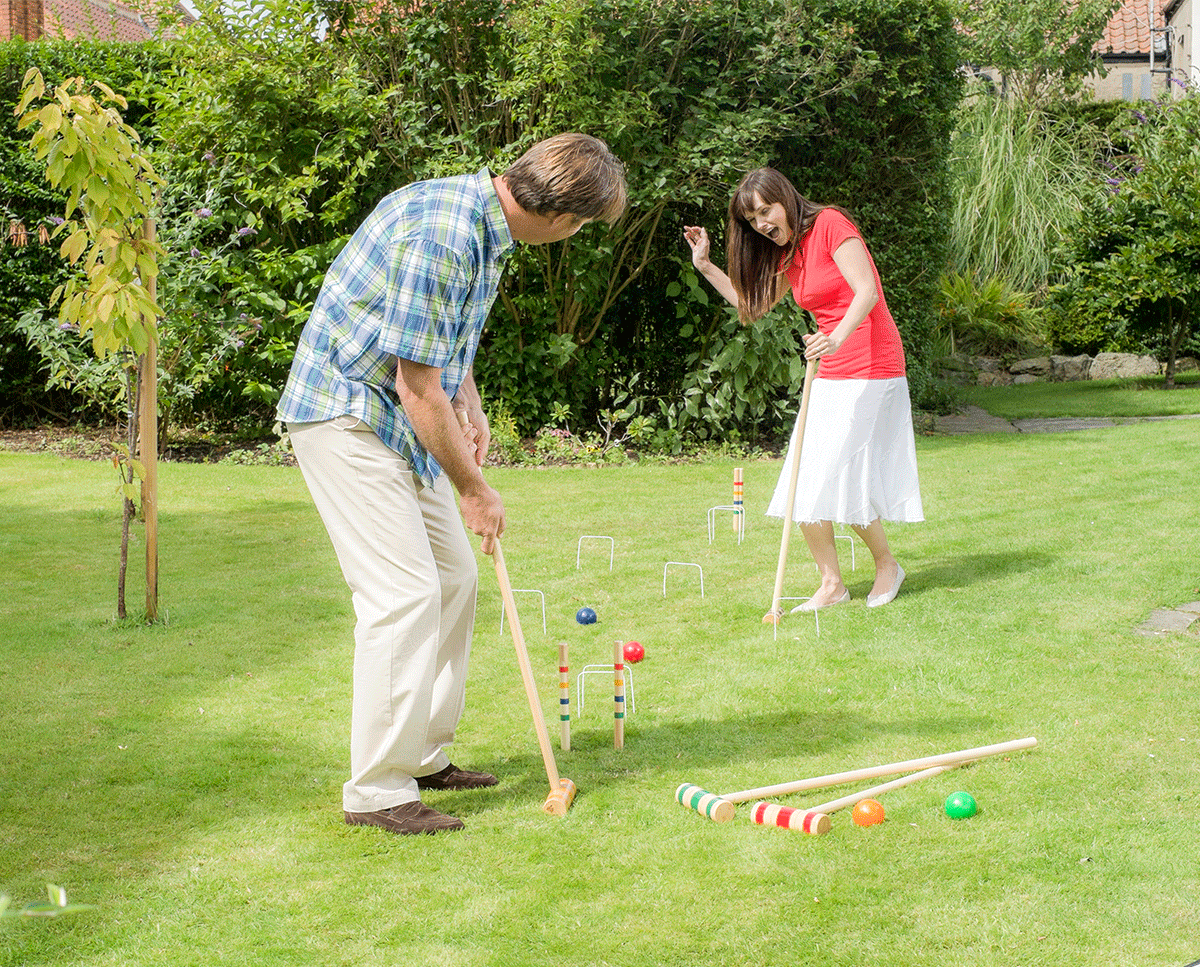 Traditional Garden Games Family Croquet Set