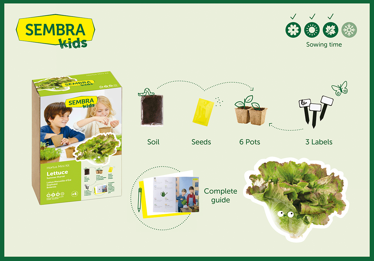 Traditional Garden Games Sembra Spinach Kit Contents