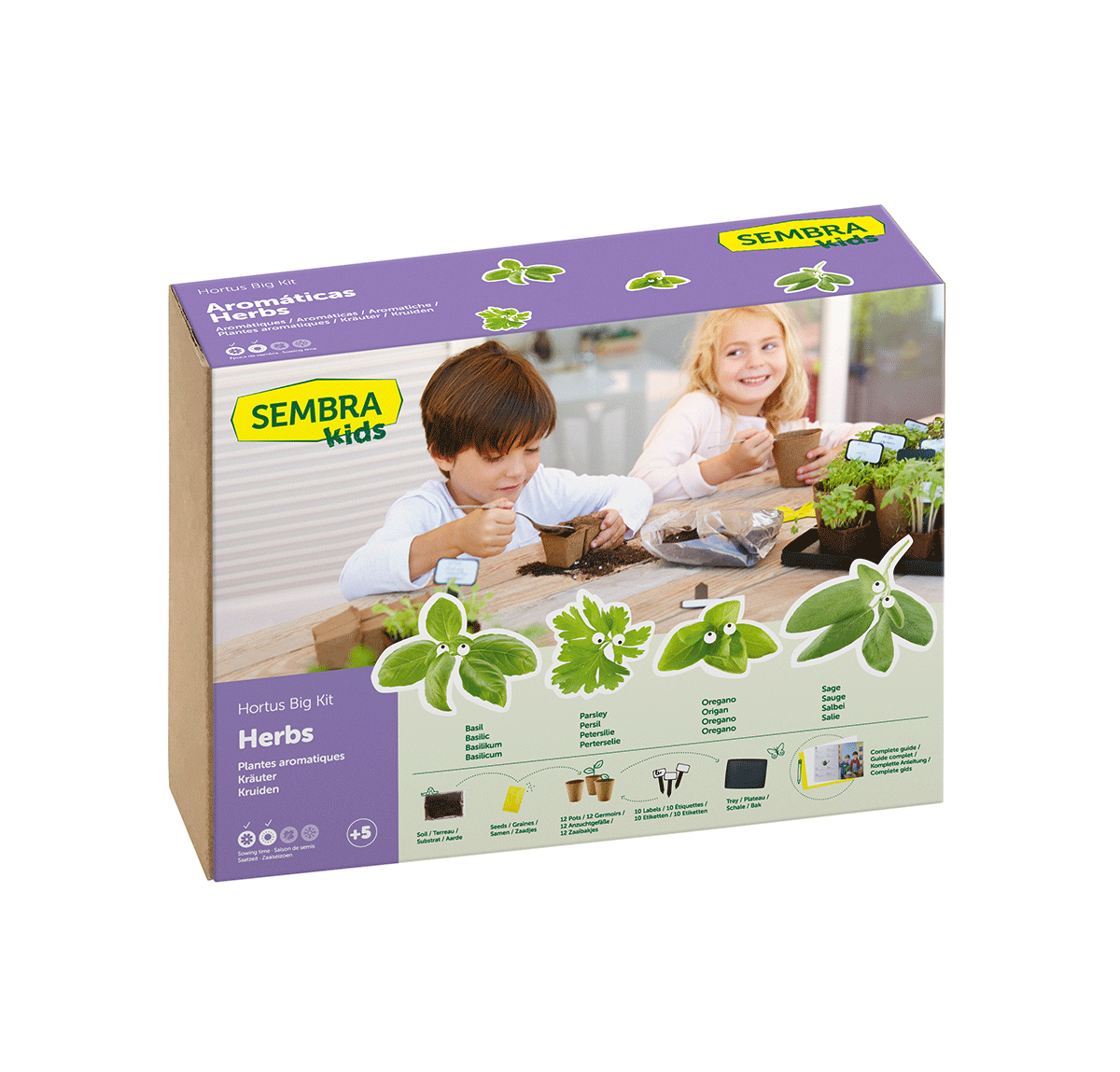 Traditional Garden Games Sembra BIG Herb Kit