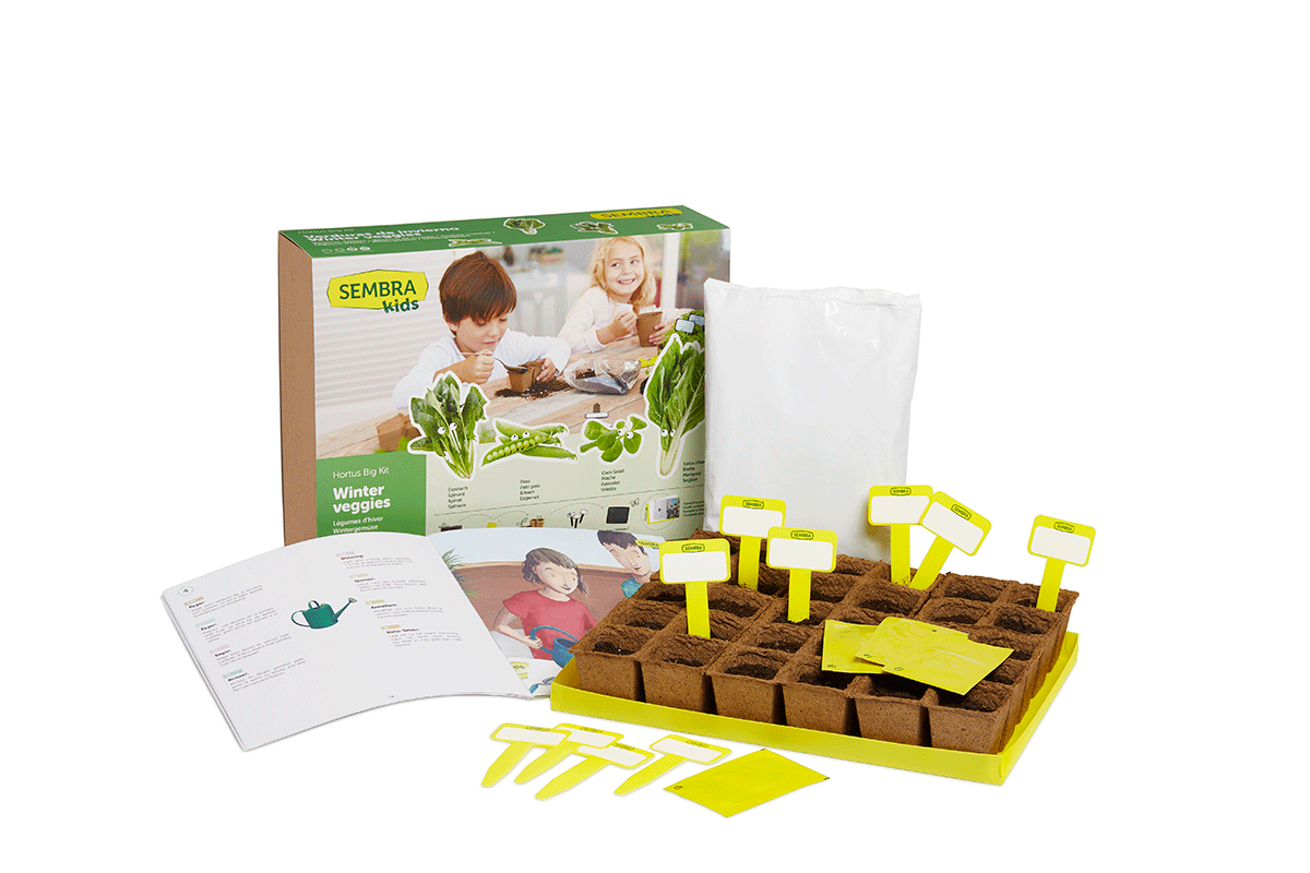 Traditional Garden Games Sembra BIG Winter Vegetable Kit Contents