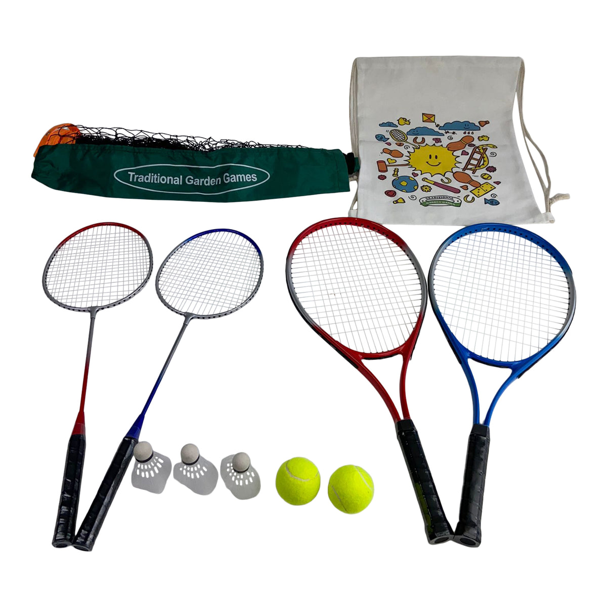 2 Player Badminton &amp; Tennis set with 5m Net