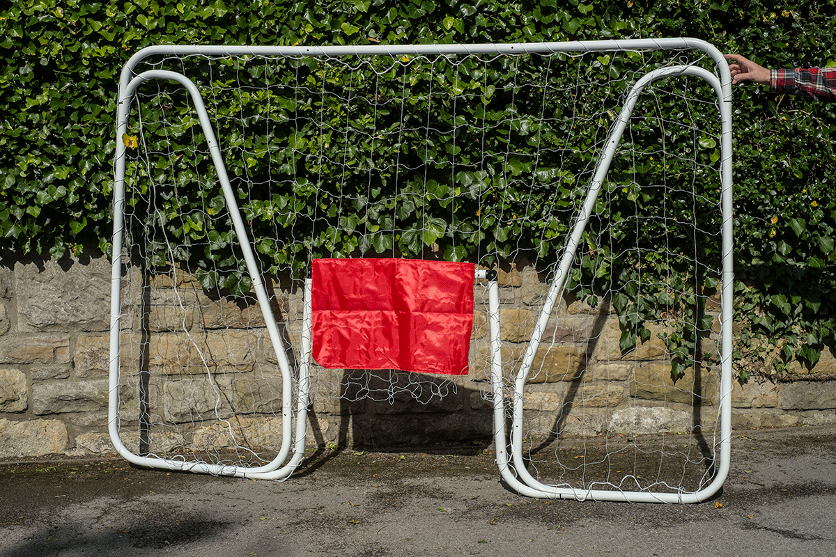 Traditional Garden Games Foldable Football Goal