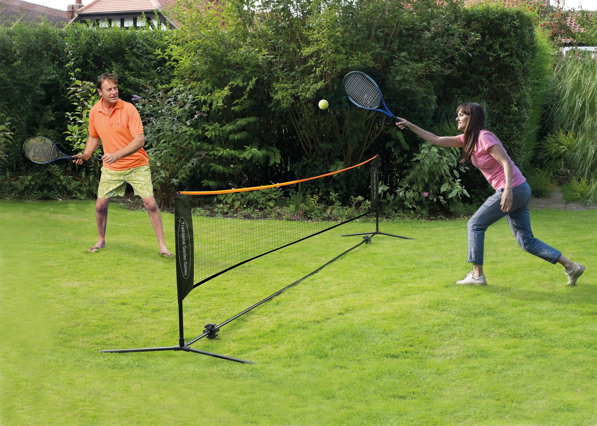 LARMNEE Badmintonnet, 3 m volleybalnet, 3-voudig in hoogte LARMNEE Badmintonnet, 3 m volleybalnet, 3-voudig in hoogte